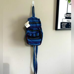 NWT Pura Vida Worldly Art Ikat Mini Cotton Backpack Guatemala